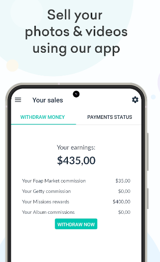 Foap App: मोबाइल से फोटो क्लिक करके रोजाना कमाए डॉलर में पैसा, 1 फोटो के मिलेंगे $10 3 Foap App: मोबाइल से फोटो क्लिक करके रोजाना कमाए डॉलर में पैसा, 1 फोटो के मिलेंगे $10