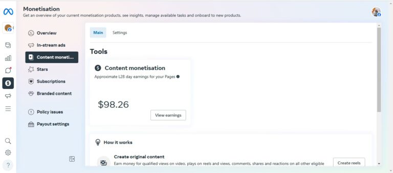 Facebook Monetization Program