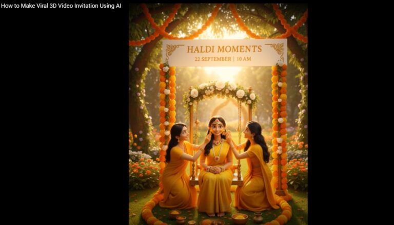 How to Make Viral 3D Video Invitation Using AI