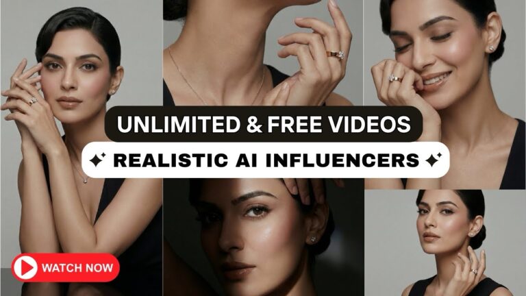 Create AI Realistic Influencers & Cinematic Transition Videos for FREE (Hollywood-Style Tutorial)