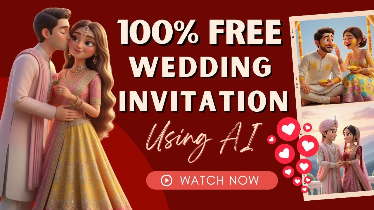 How to Create 100% Free & Unlimited Viral 3D Wedding Invitations Using AI