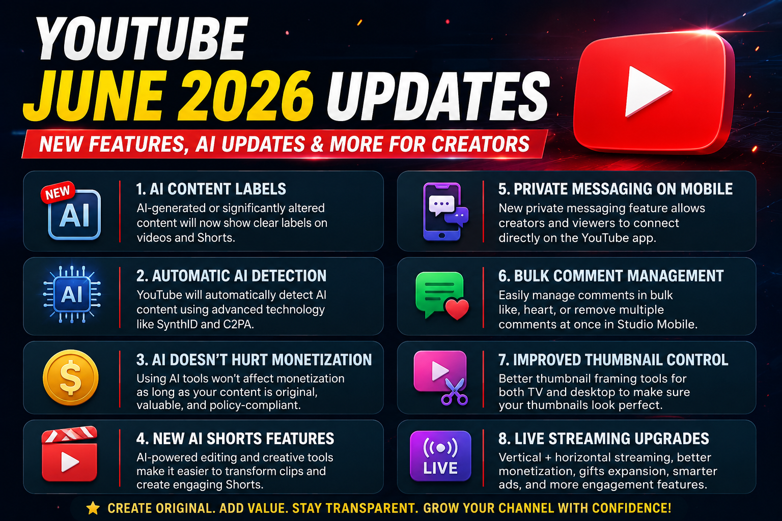 YouTube June 2026 Updates: Everything Creators Need to Know 1 YouTube June 2026 Updates: Everything Creators Need to Know