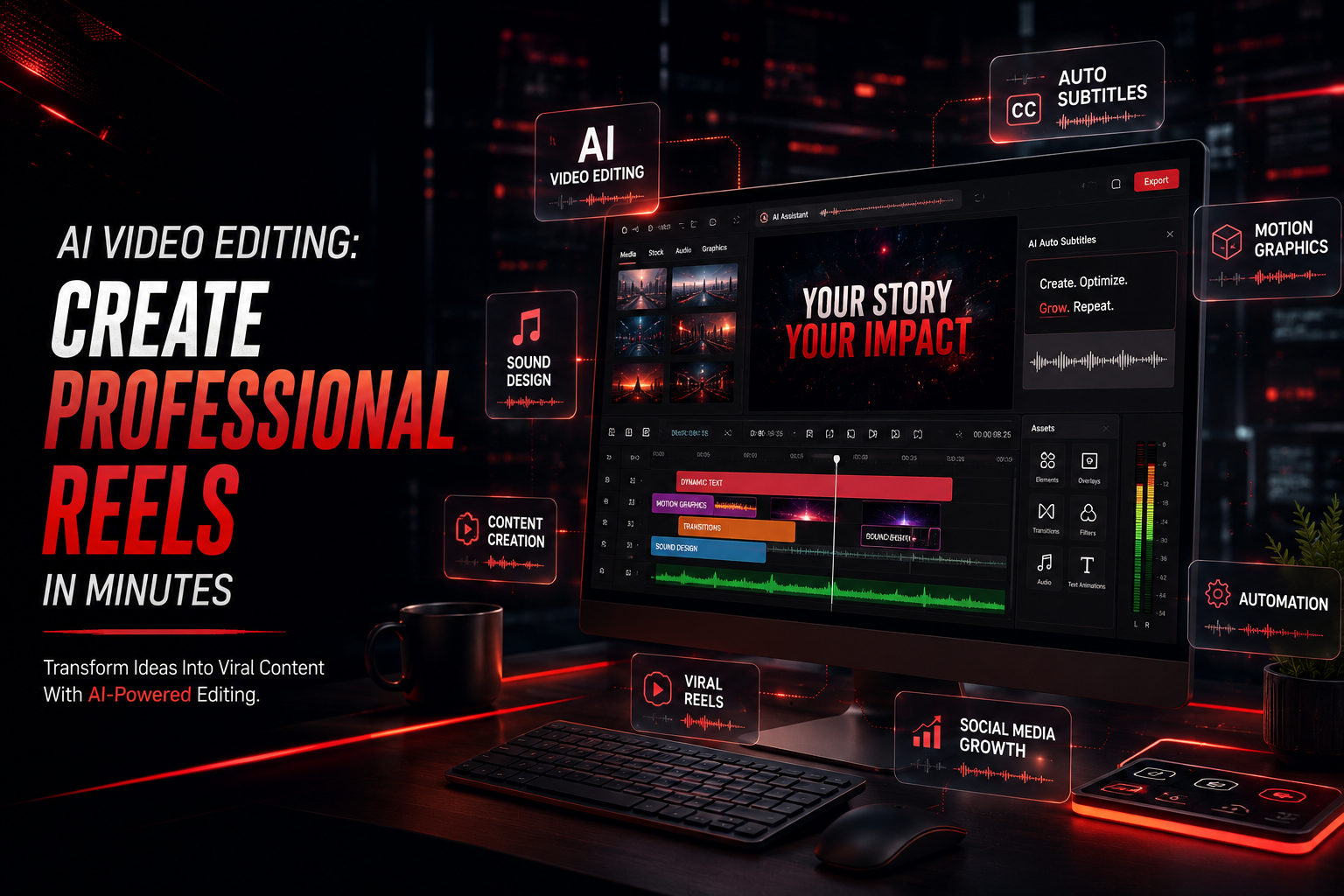 Transform this raw talking-head video into a premium, viral-quality social media reel while preserving the original performance completely.
