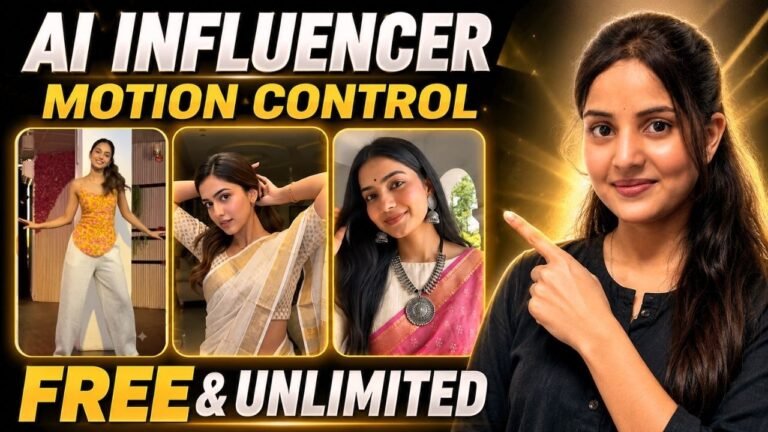 Motion Control for AI Videos – Create Realistic AI Influencer Videos FREE & Unlimited with Google Gemini & Google Flow
