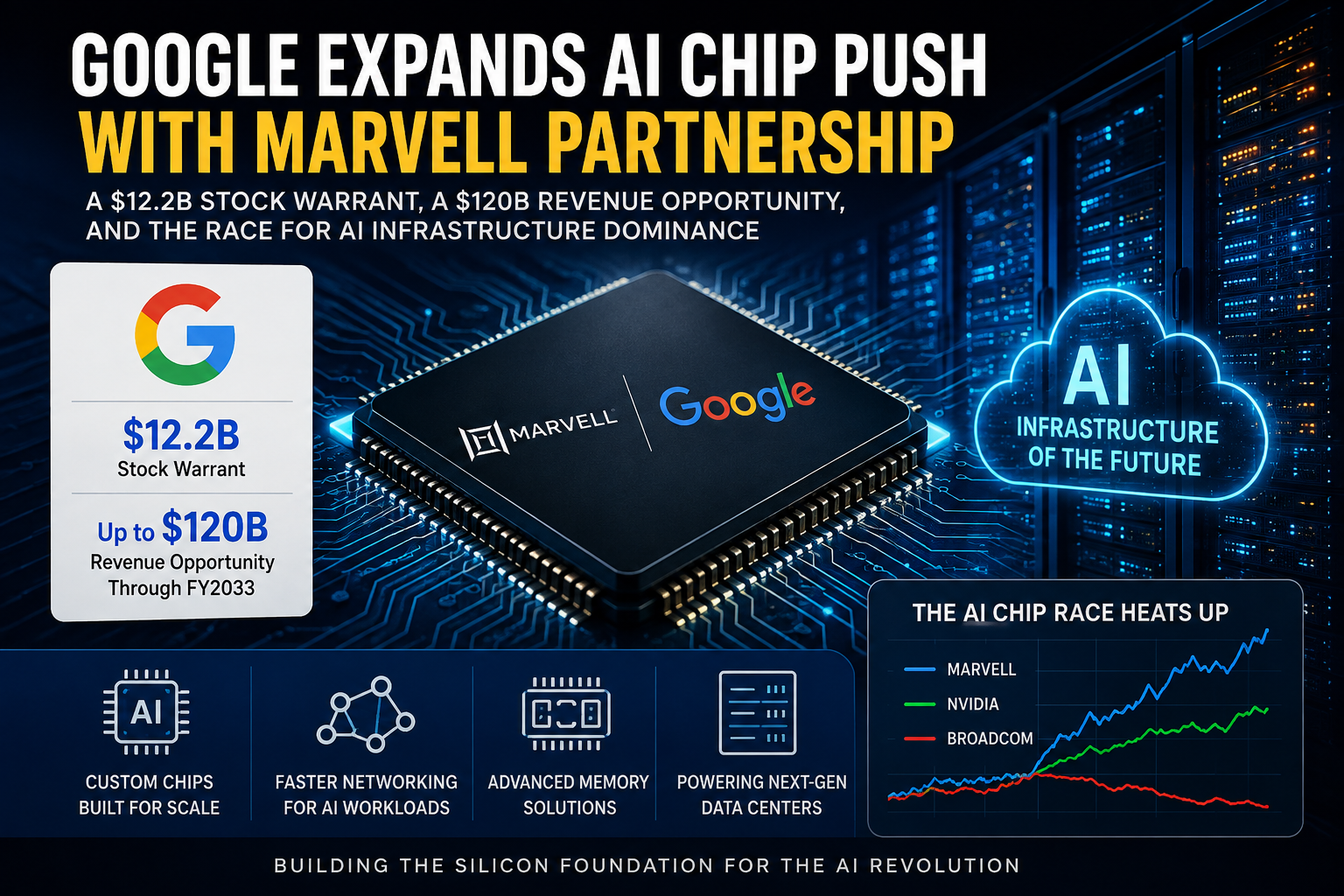 Google Deepens AI Chip Push With Major Marvell Partnership