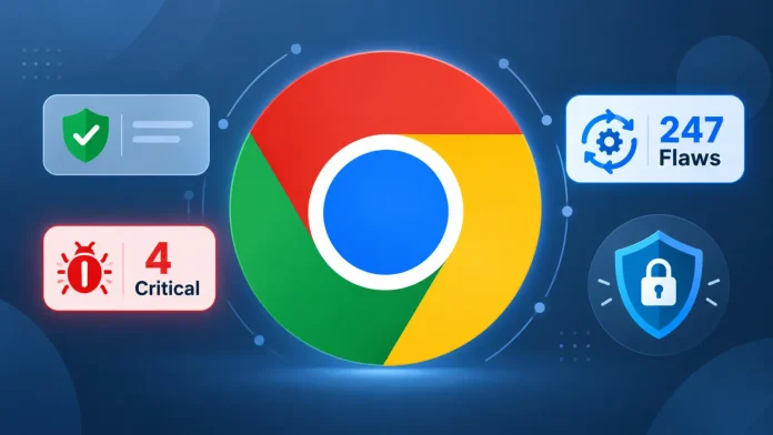 Google Chrome Update Fixes Massive 247 Vulnerabilities Including 4 Code Execution Flaws 1 696x392 1